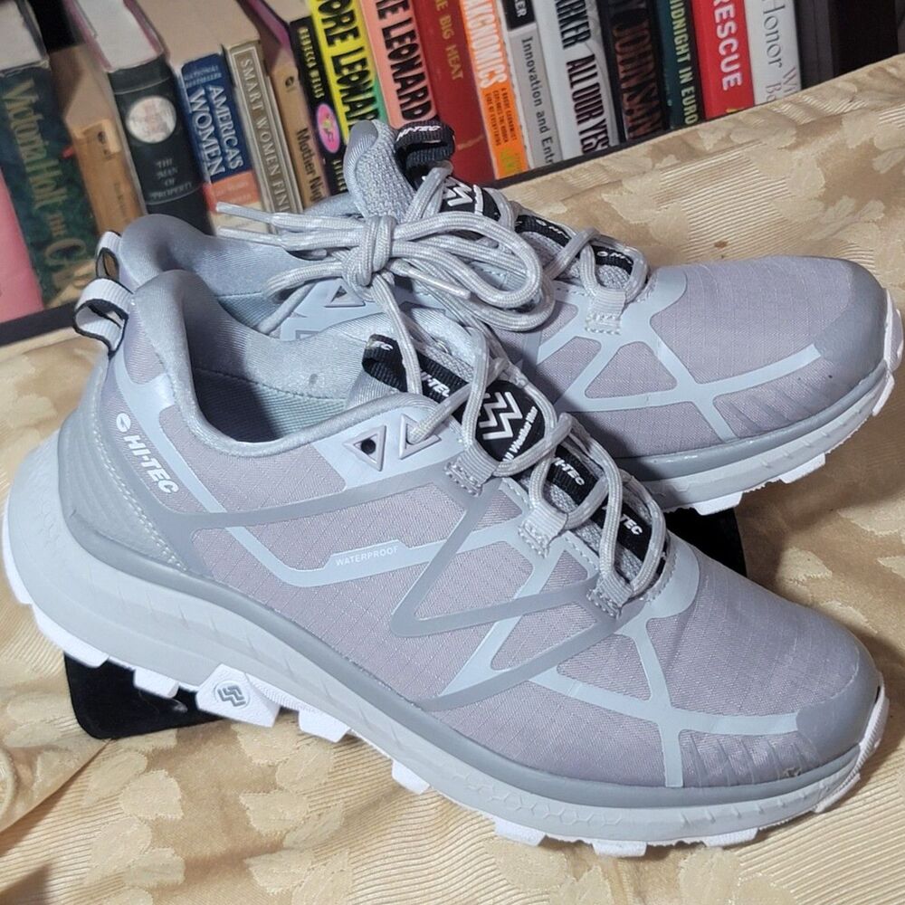 Hi-Tec Womens Mauna Hiking Trail Shoes All-Terrain Run Grey US 7.5 Waterproof
